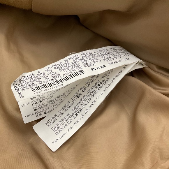 Zara Faux Fur Shearling and Suede Aviator Bomber Jacket Tan Beige Medium - Picture 11 of 13